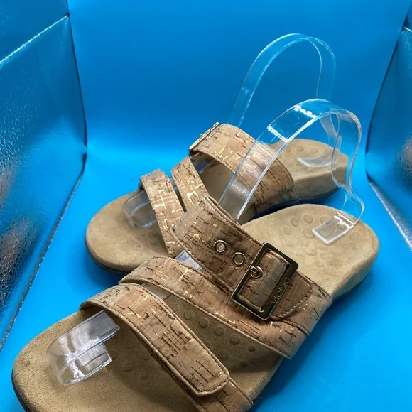 Vionic Shoes Euc Vionic Skylar Cork Wood Grain Orthaheel